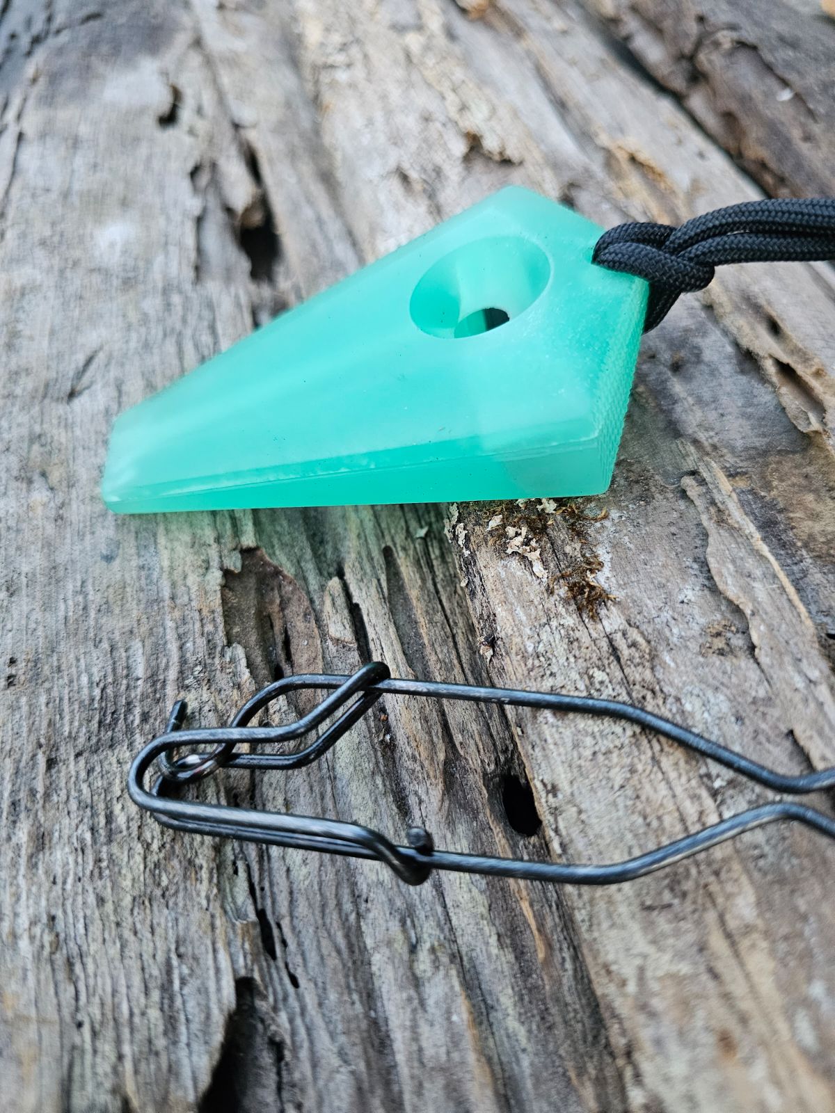 Pintail -Jade Bead Blasted with Jade Mica